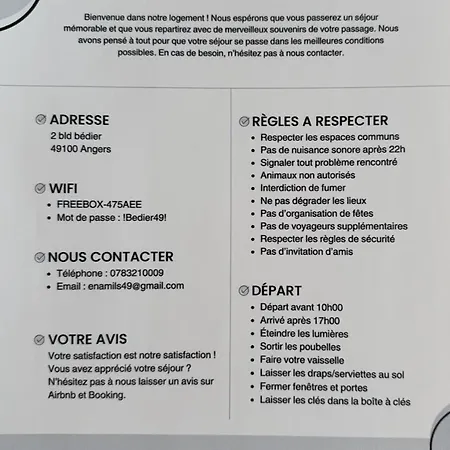 Apartment Le Grand Bedier Angers
