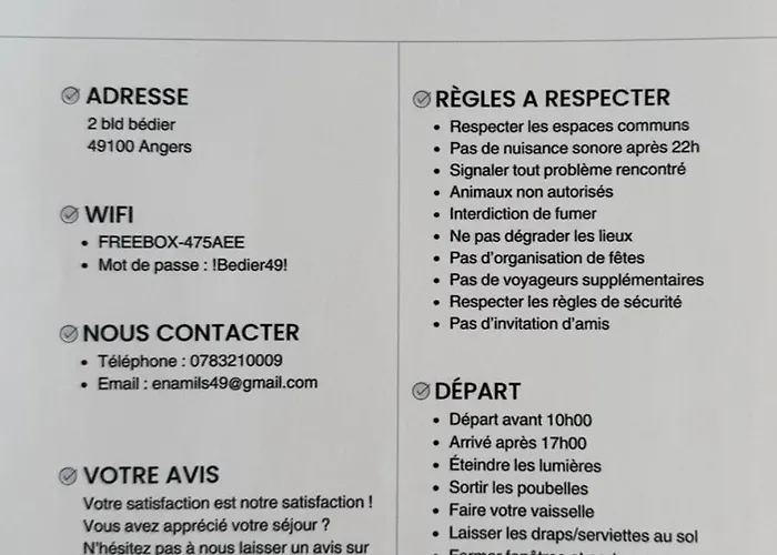 Apartment Le Grand Bedier Angers